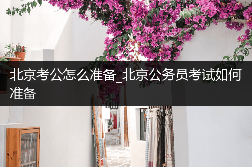 北京考公怎么准备_北京公务员考试如何准备