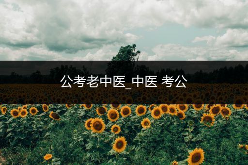 公考老中医_中医 考公