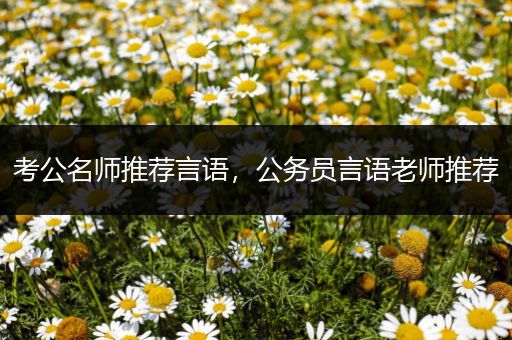 考公名师推荐言语，公务员言语老师推荐