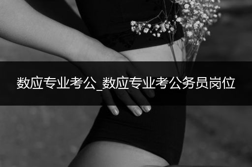 数应专业考公_数应专业考公务员岗位