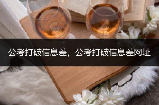 公考打破信息差，公考打破信息差网址