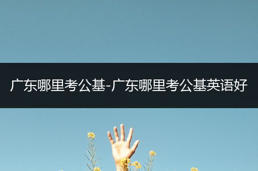 广东哪里考公基-广东哪里考公基英语好