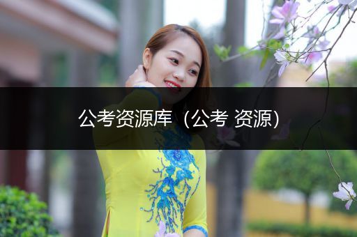 公考资源库（公考 资源）