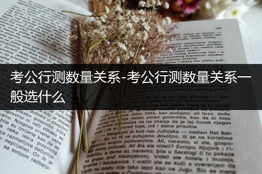 考公行测数量关系-考公行测数量关系一般选什么