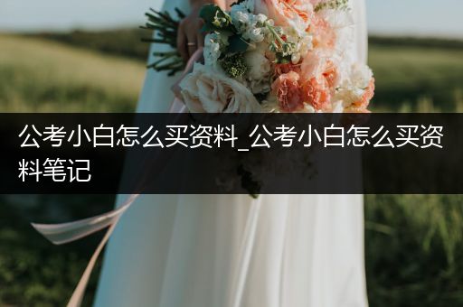 公考小白怎么买资料_公考小白怎么买资料笔记