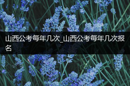 山西公考每年几次_山西公考每年几次报名