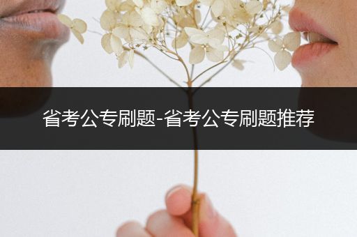 省考公专刷题-省考公专刷题推荐