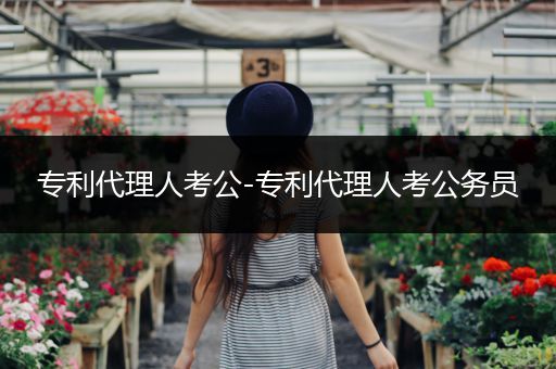 专利代理人考公-专利代理人考公务员