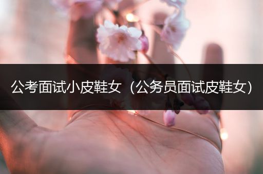 公考面试小皮鞋女（公务员面试皮鞋女）