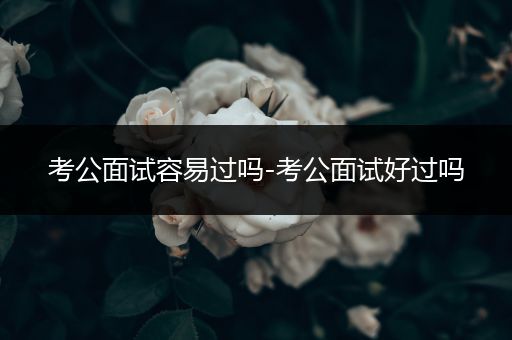 考公面试容易过吗-考公面试好过吗