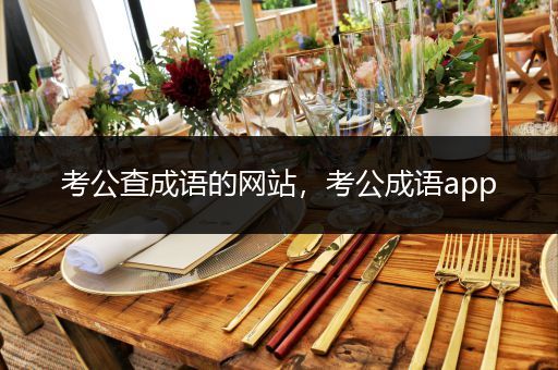 考公查成语的网站，考公成语app