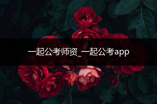 一起公考师资_一起公考app