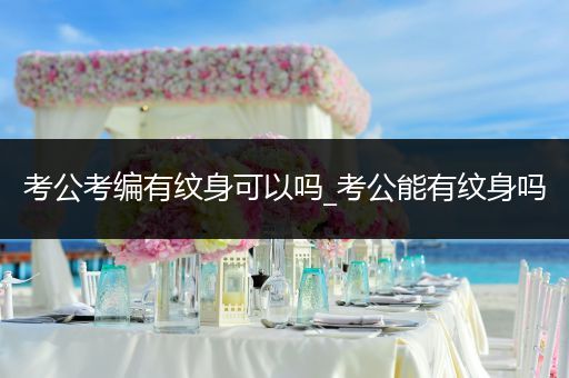 考公考编有纹身可以吗_考公能有纹身吗