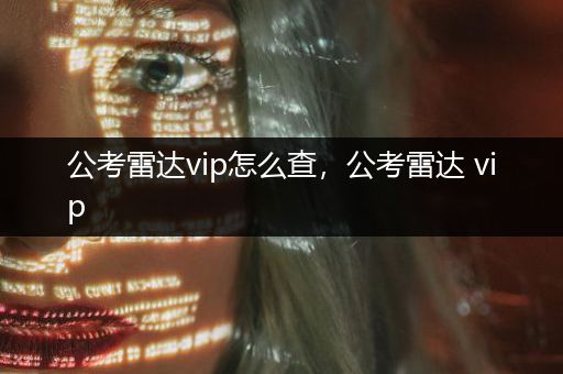 公考雷达vip怎么查，公考雷达 vip