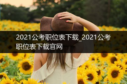 2021公考职位表下载_2021公考职位表下载官网