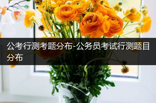 公考行测考题分布-公务员考试行测题目分布