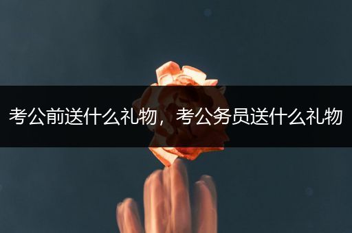 考公前送什么礼物，考公务员送什么礼物