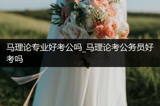 马理论专业好考公吗_马理论考公务员好考吗