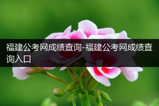 福建公考网成绩查询-福建公考网成绩查询入口