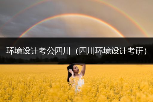 环境设计考公四川（四川环境设计考研）