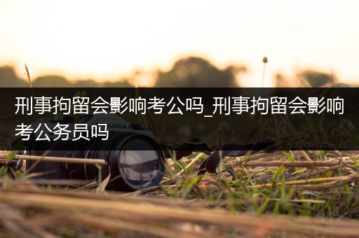 刑事拘留会影响考公吗_刑事拘留会影响考公务员吗
