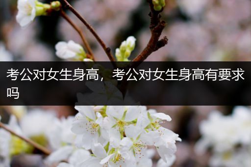 考公对女生身高，考公对女生身高有要求吗