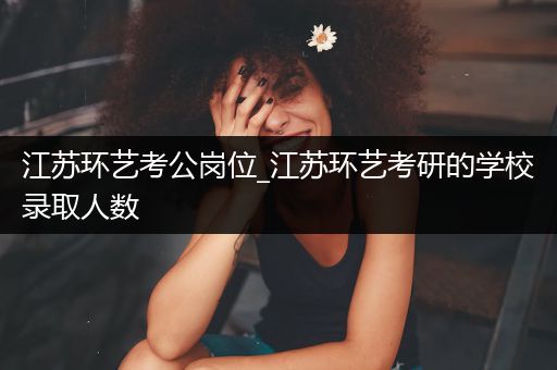 江苏环艺考公岗位_江苏环艺考研的学校录取人数