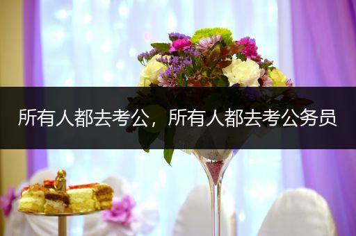 所有人都去考公，所有人都去考公务员