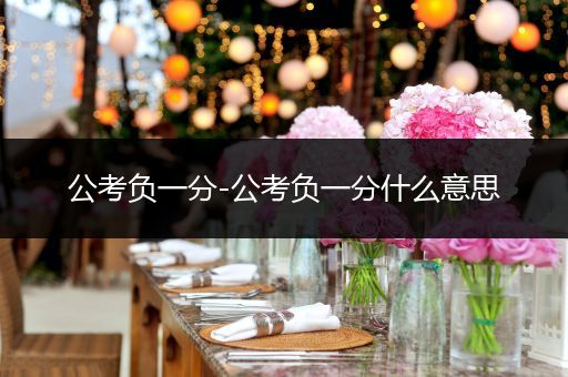 公考负一分-公考负一分什么意思