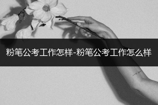 粉笔公考工作怎样-粉笔公考工作怎么样