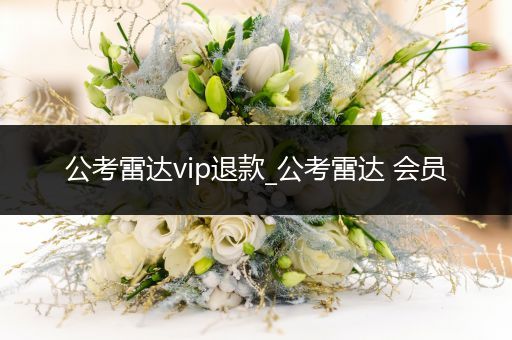 公考雷达vip退款_公考雷达 会员