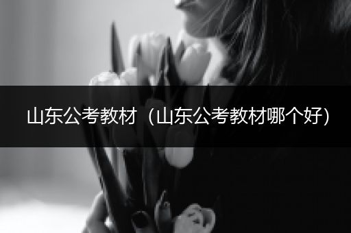 山东公考教材（山东公考教材哪个好）
