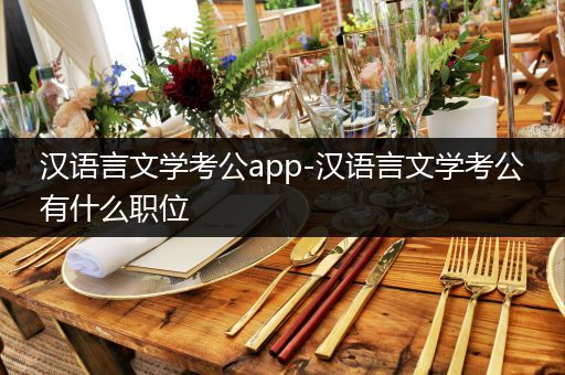 汉语言文学考公app-汉语言文学考公有什么职位