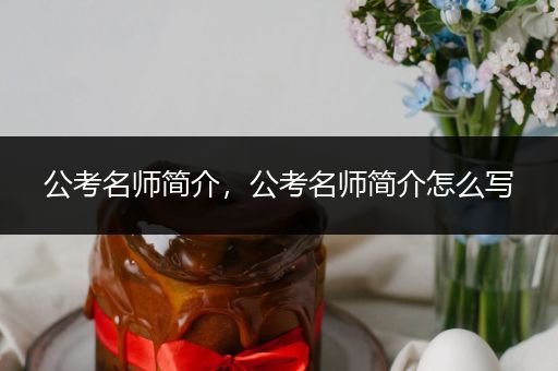 公考名师简介，公考名师简介怎么写