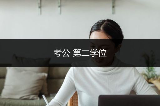 考公 第二学位
