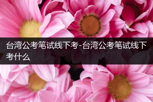 台湾公考笔试线下考-台湾公考笔试线下考什么
