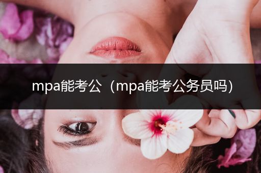 mpa能考公（mpa能考公务员吗）