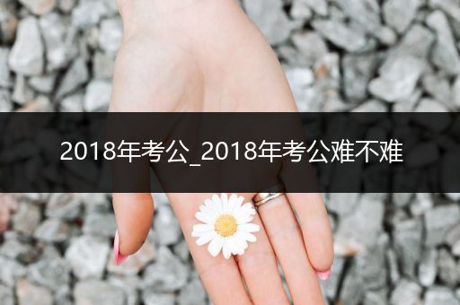 2018年考公_2018年考公难不难