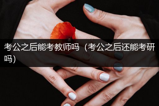 考公之后能考教师吗（考公之后还能考研吗）