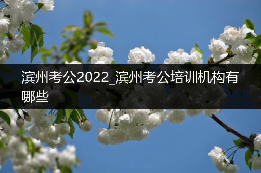 滨州考公2022_滨州考公培训机构有哪些