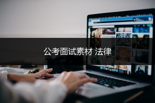 公考面试素材 法律