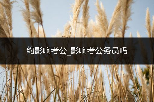 约影响考公_影响考公务员吗