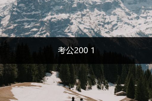 考公200 1