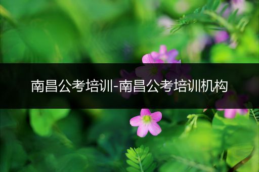 南昌公考培训-南昌公考培训机构