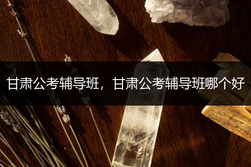 甘肃公考辅导班，甘肃公考辅导班哪个好