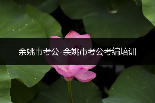 余姚市考公-余姚市考公考编培训