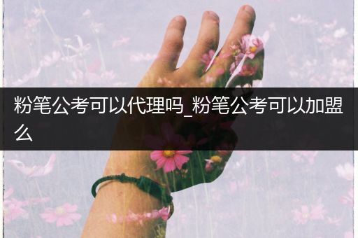 粉笔公考可以代理吗_粉笔公考可以加盟么