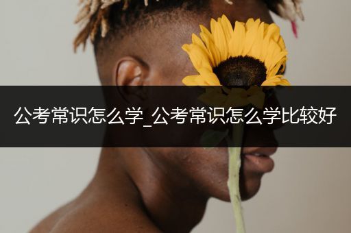 公考常识怎么学_公考常识怎么学比较好
