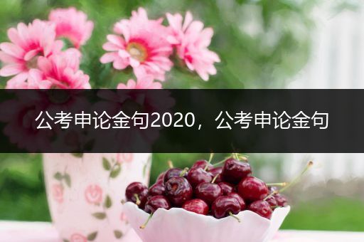公考申论金句2020，公考申论金句