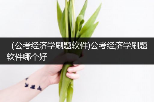 （公考经济学刷题软件)公考经济学刷题软件哪个好